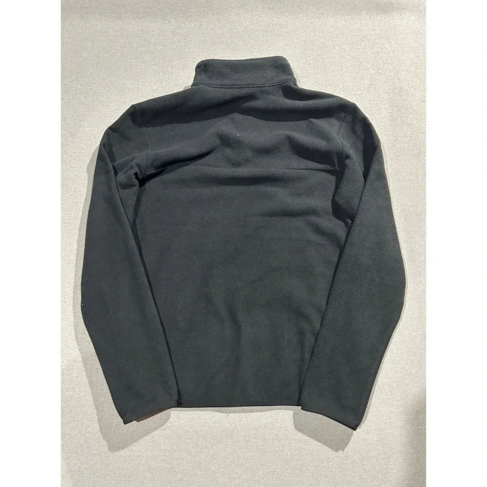 The North Face Mens Circular Design 1/4 Zip Fleece Pullover Black Small NF0A7UJO